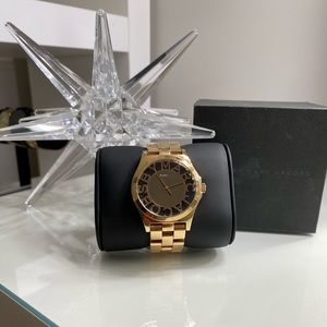 Marc by Marc Jacobs Henry Skeleton Watch Gold Tone